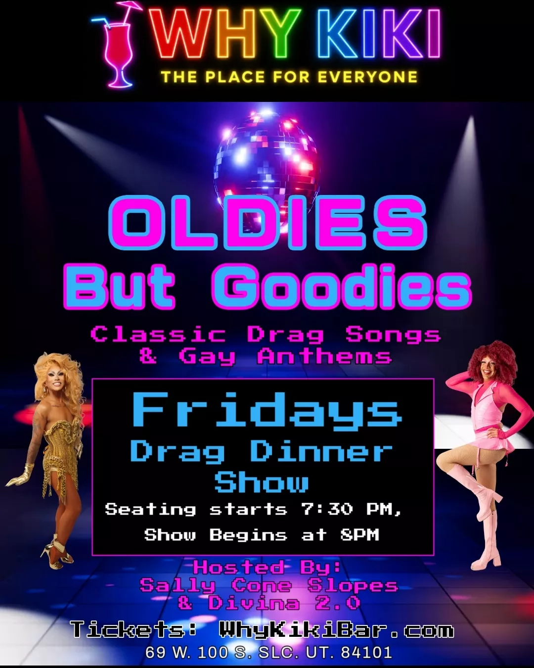 Get information & buy tickets toOldies but Goodies Classic Drag Songs & Gay Anthems on Jan 16, 20:00 @Why Kiki Bar | Why Kiki | whykikibar.com