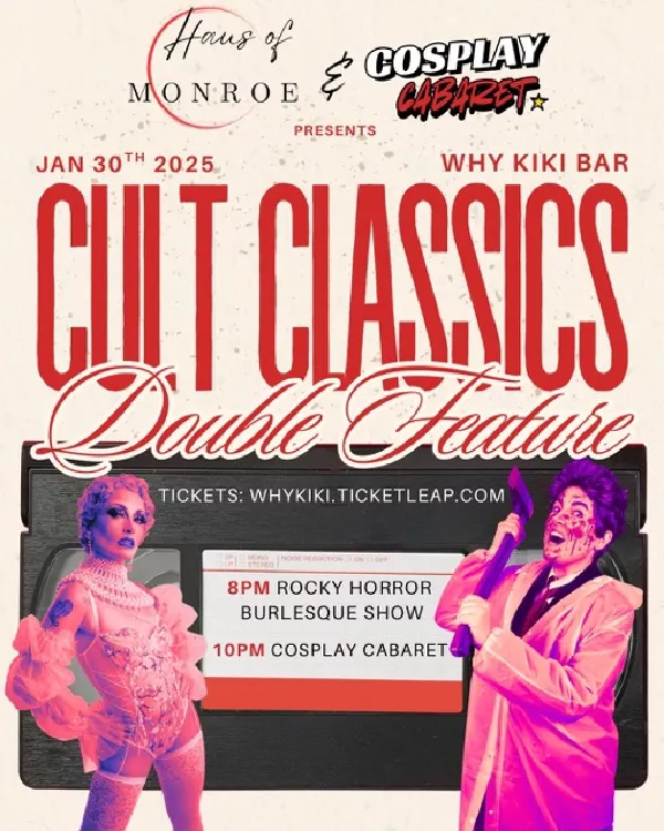 Get information & buy tickets toCosplay Cabaret  on Jan 02, 00:00 @Why Kiki Bar | Why Kiki | whykikibar.com