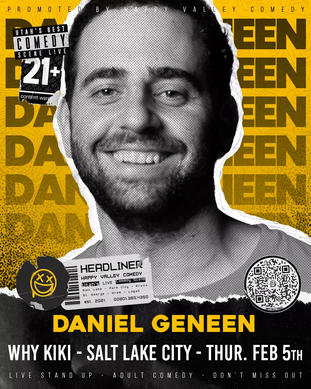 Stand Up Comedy, Headliner: Daniel Geneen image