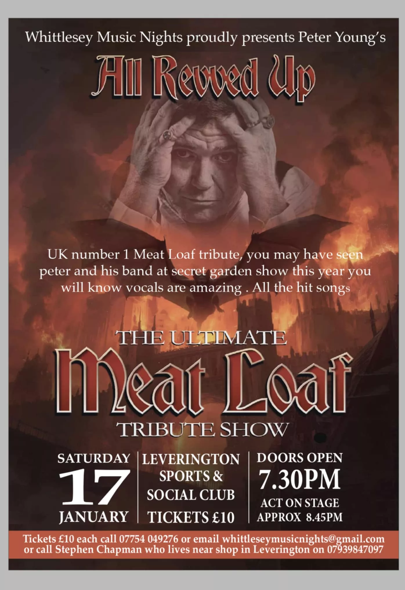 Pete Young as Meatloaf Tribute image