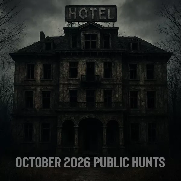 OCTOBER PUBLIC GHOST HUNTS