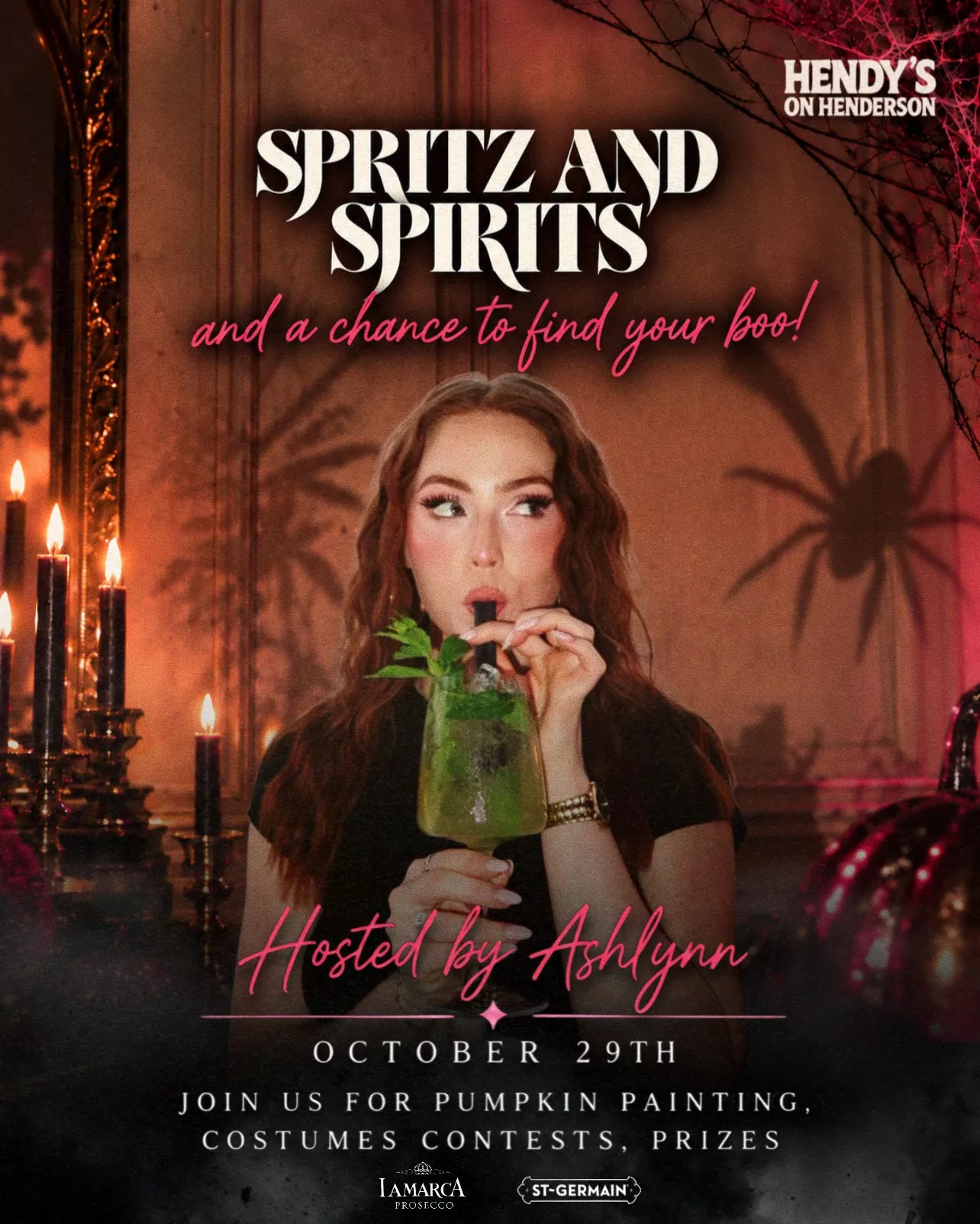 Get information & buy tickets toSpritz and Spirits  on Oct 29, 19:00 @Hendys on Henderson | Hendys on Henderson | hendyonhenderson