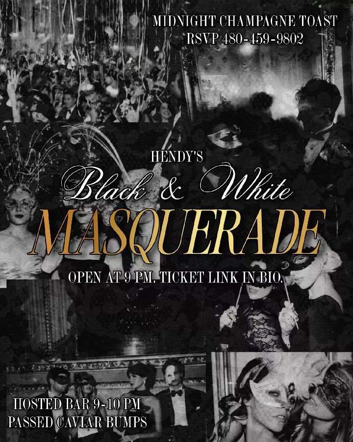 Black & White Masquerade NYE