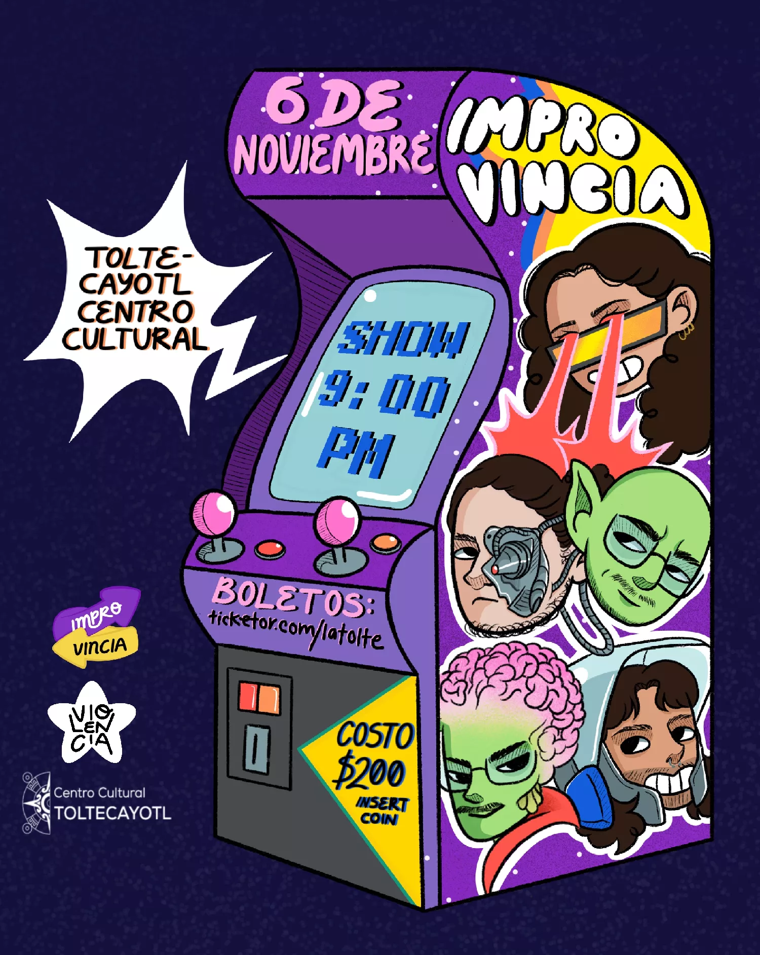 Get information, pick a seat & buy tickets toIMPROVINCIA  on Nov 06, 21:00 @Centro Cultural Toltecayotl | Centro Cultural Toltecayotl