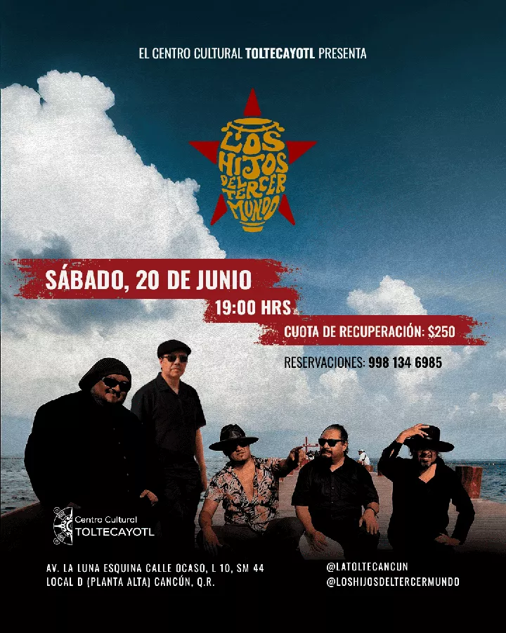 Obtener información y comprar entradas para LOS HIJOS DEL TERCER MUNDO EN CONCIERTO en Centro Cultural Toltecayotl.