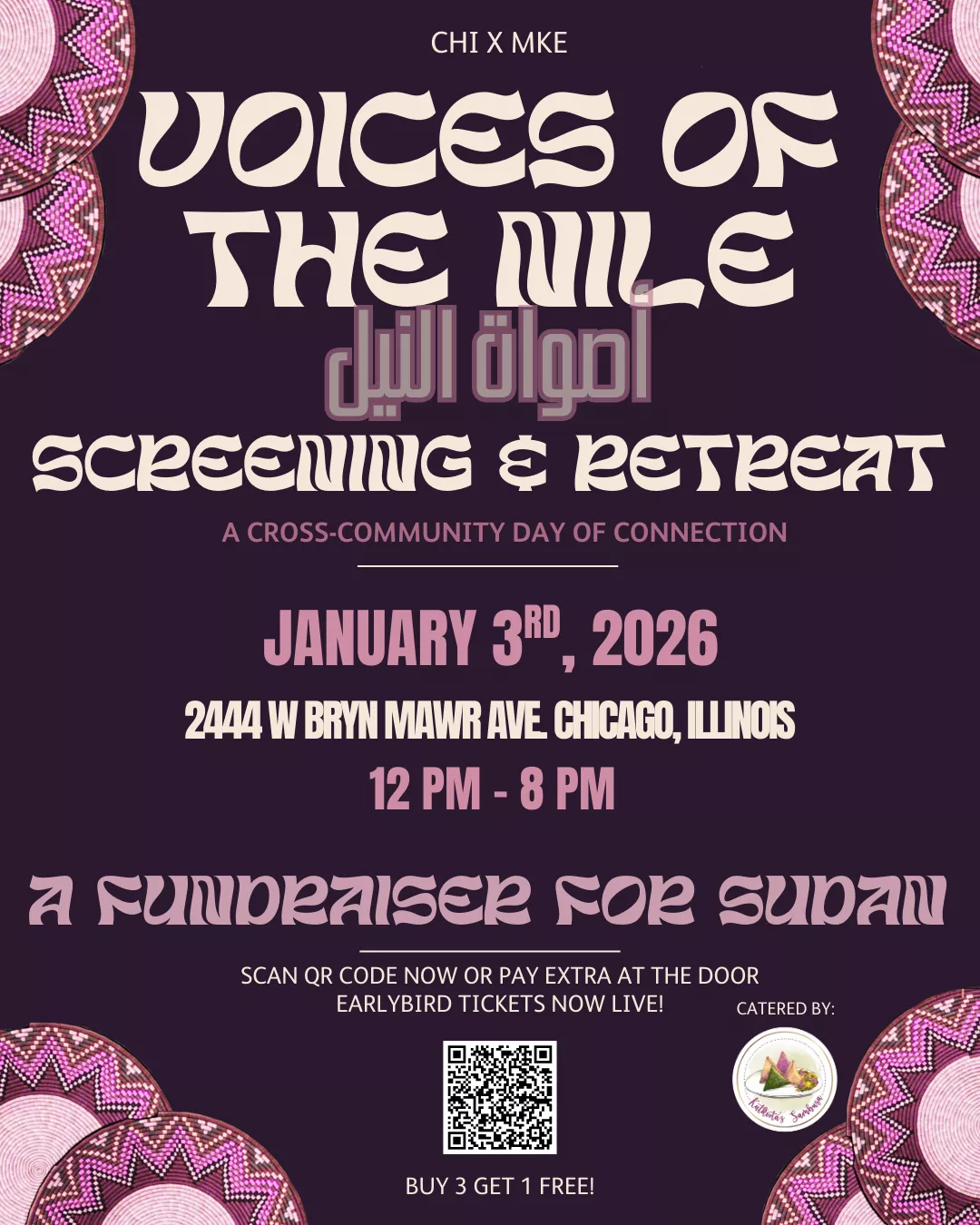 Get information & buy tickets toVoices of the Nile أصوات النيل on Jan 03, 12:00 @Sudanese Community Center | Chicago For Sudan