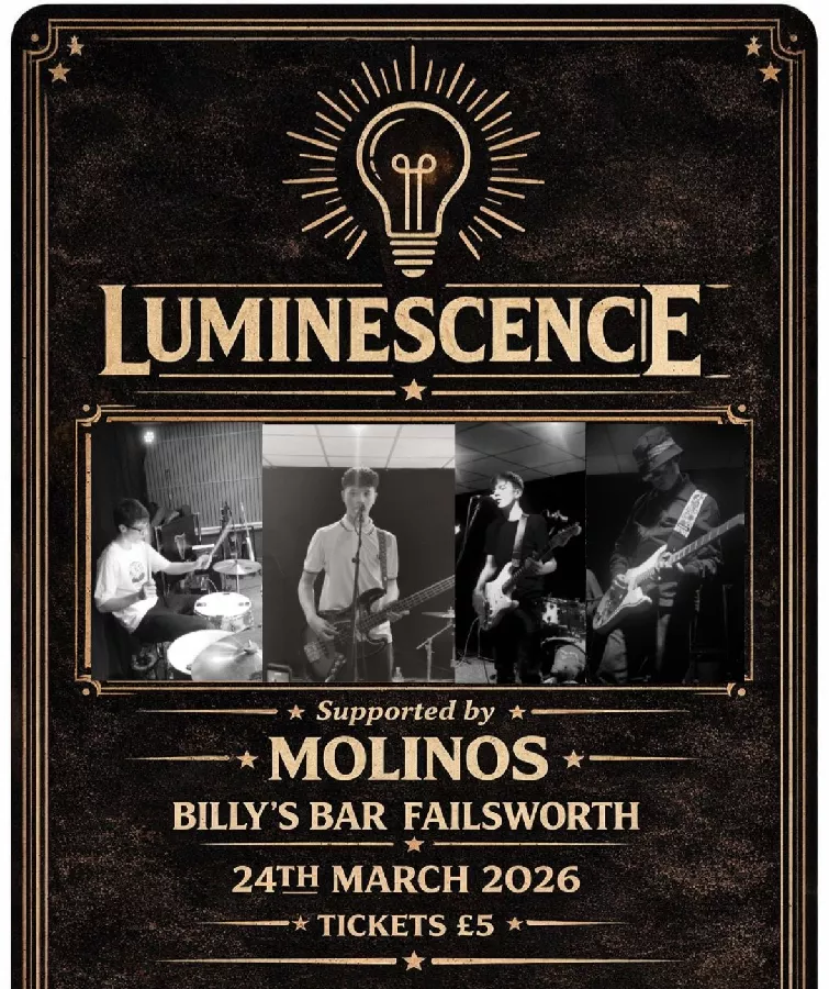 Get Information and buy tickets to Luminescence:Billy’s bar 2 With support from The Molinos on Claire jackson