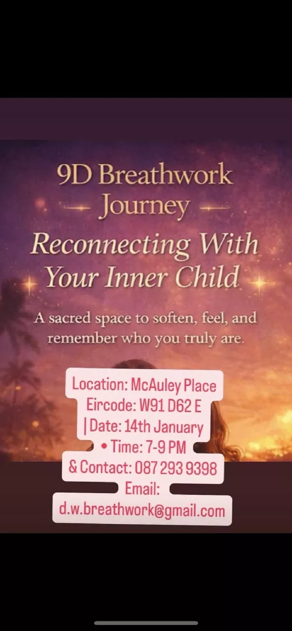 Get Information and buy tickets to 9D Breathwork journey with Dee. Naas, Co. Kildare. on DWBreathwork