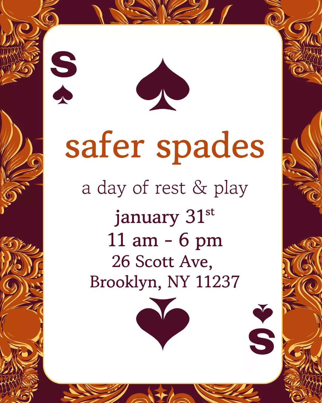 Safer Spades + Grounding Chamber NYC image