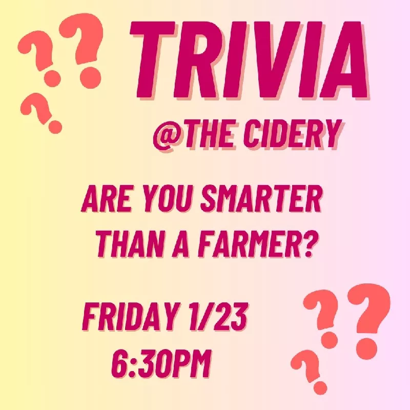 Trivia at the Cidery