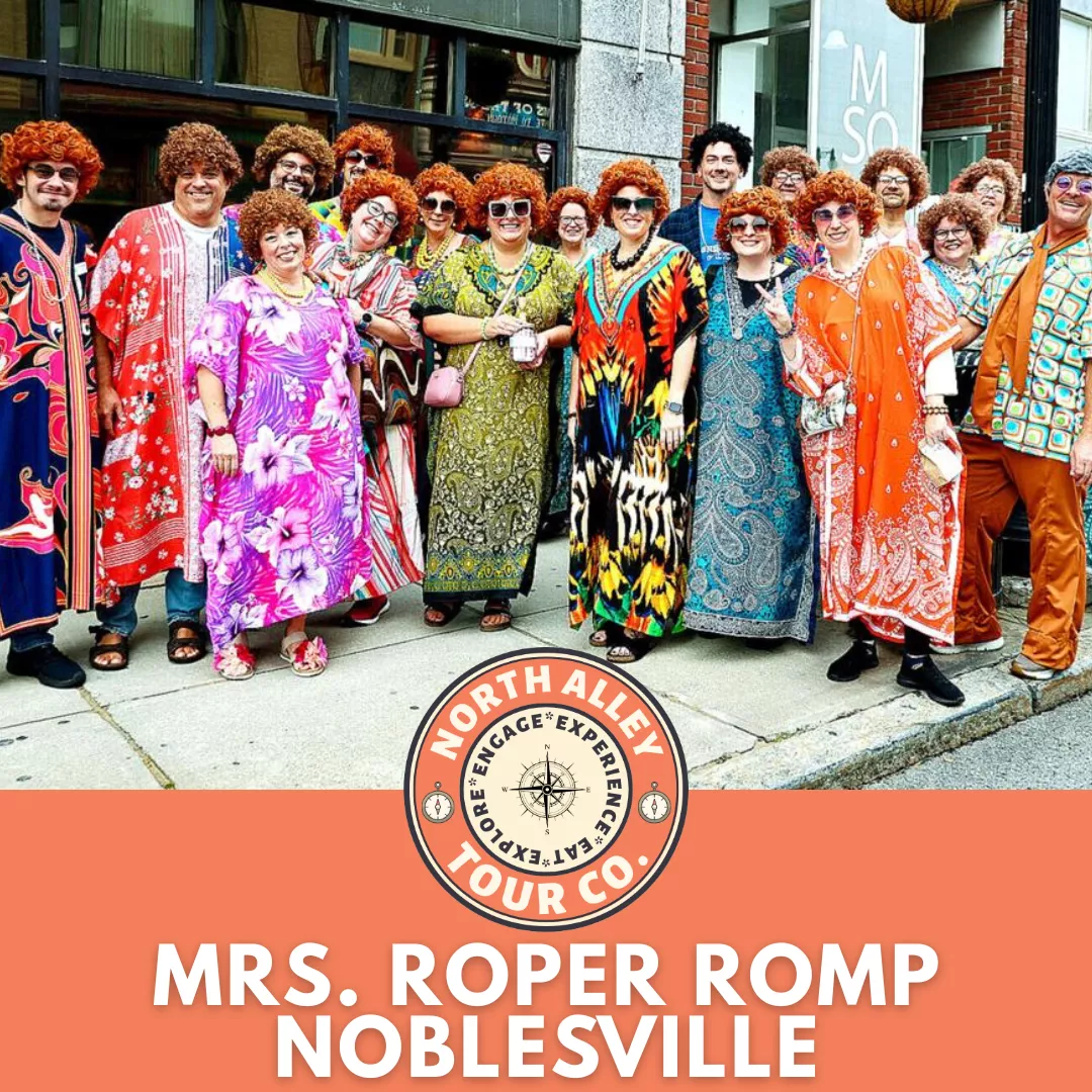 Get information & buy tickets toMrs. Roper Romp Noblesville *Costumed Antique Crawl* on Apr 25, 12:00 @North Alley | North Alley Tour Co