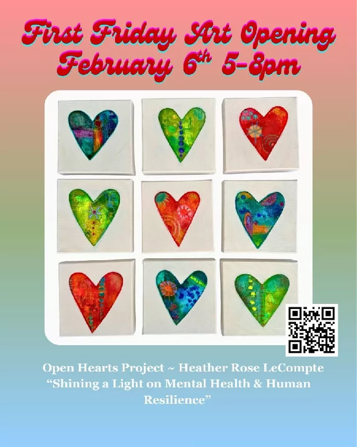 Get Information and buy tickets to First Friday Art Opening & Hangout Come see our special exhibition for February! on Serene Abundance Studio Space