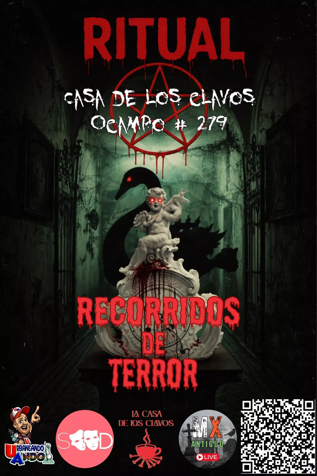 Get information & buy tickets toRECORRIDO DE TERROR CASA DE LOS CLAVOS RECORRIDO DE TERROR CASA DE LOS CLAVOS on Jun 02, 00:00 @CASA DE LOS CLAVOS