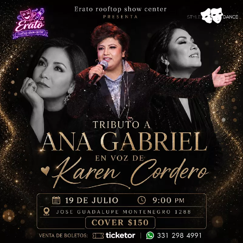 Obtener información y comprar entradas para TRIBUTO ANA GABRIEL  en STYLE DANCE PRODUCCIONES.