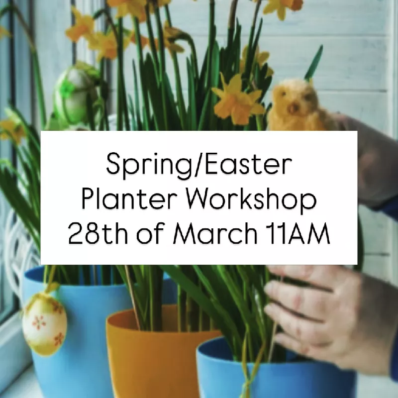 Get Information and buy tickets to Spring/Easter planter workshop  on ROSEBOWL florist
