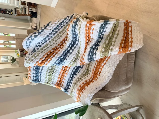 Get Information and buy tickets to Spring Beginner Chunky Hand Knit Blanket  on Comfy and Cozy Knits