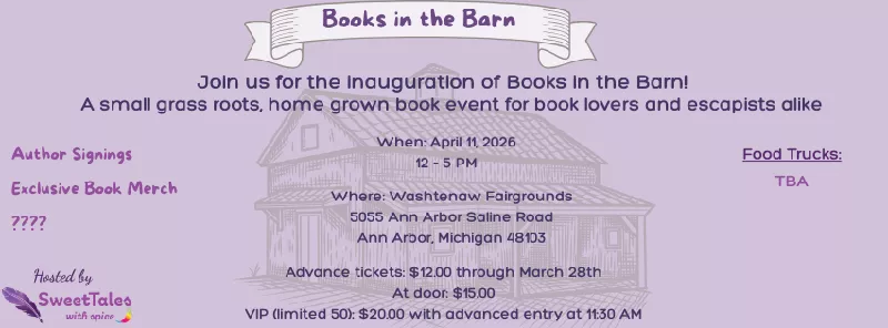 Get Information and buy tickets to Books in the Barn  on Sweet Tales With Spice