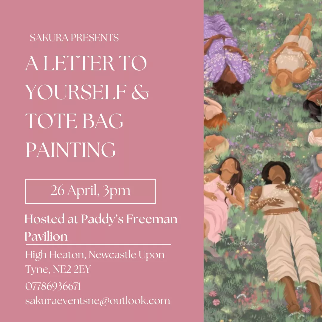 A letter to yourself & tote bag painting image