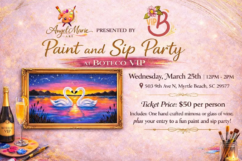 Paint and Sip Party at Boteco VIP