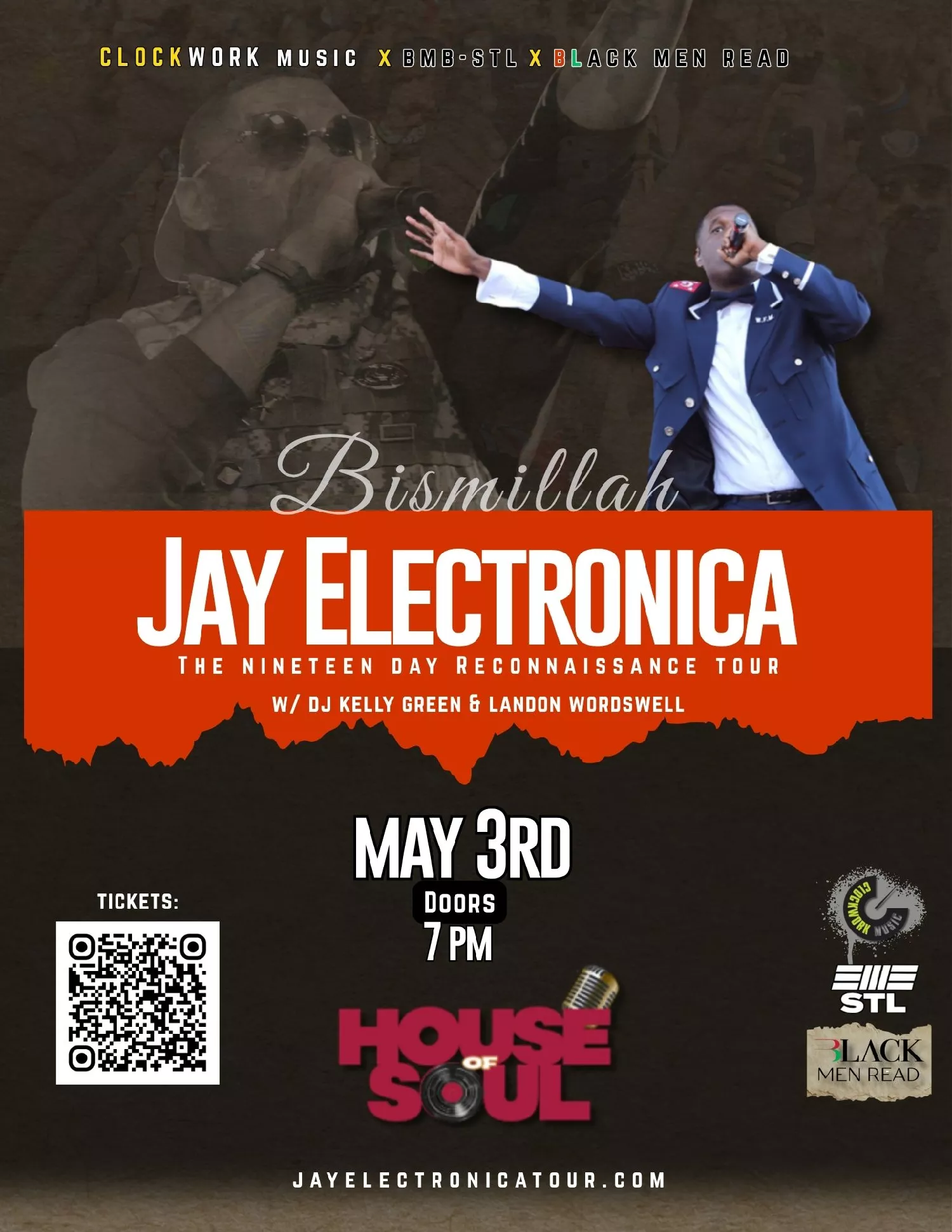 Jay Electronica : The Nineteen Day Reconnaissance Tour Hosted by Black Men Build STL x Black Men Read image