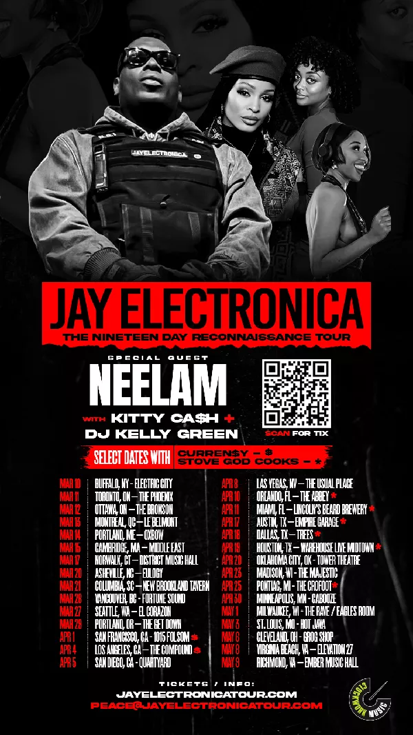 Jay Electronica : The 19th Reconnaissance Tour Hosted by Black Men Build x Black Men Read