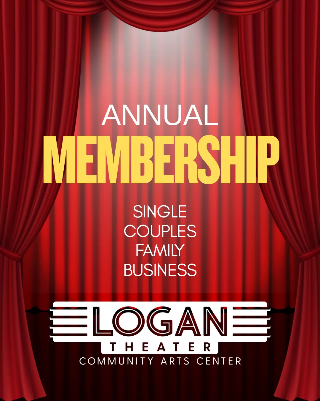 Get Information and buy tickets to Membership  on Logan Theater, Inc