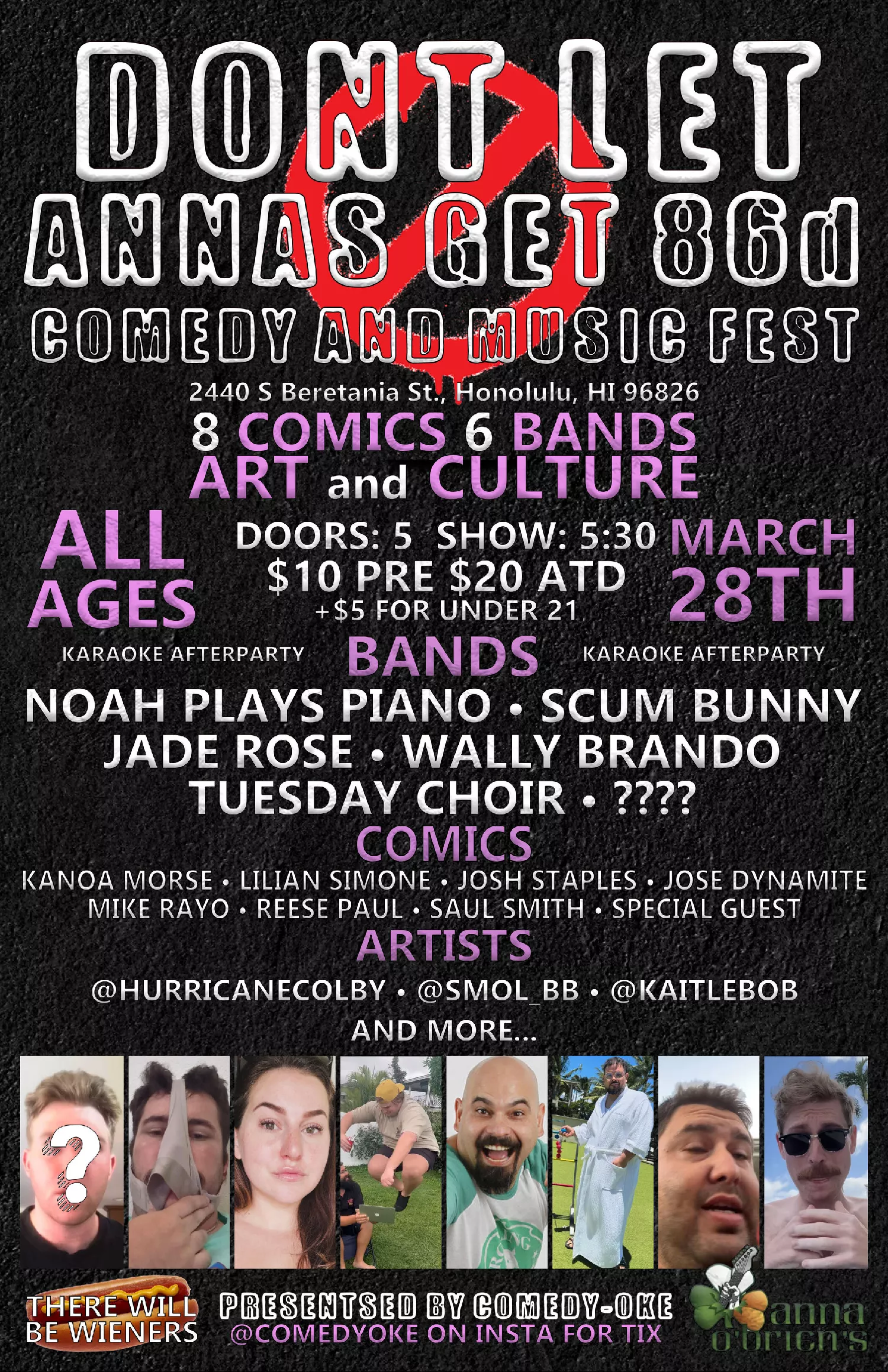 Don't 86 Anna's Comedy and Music Fest image