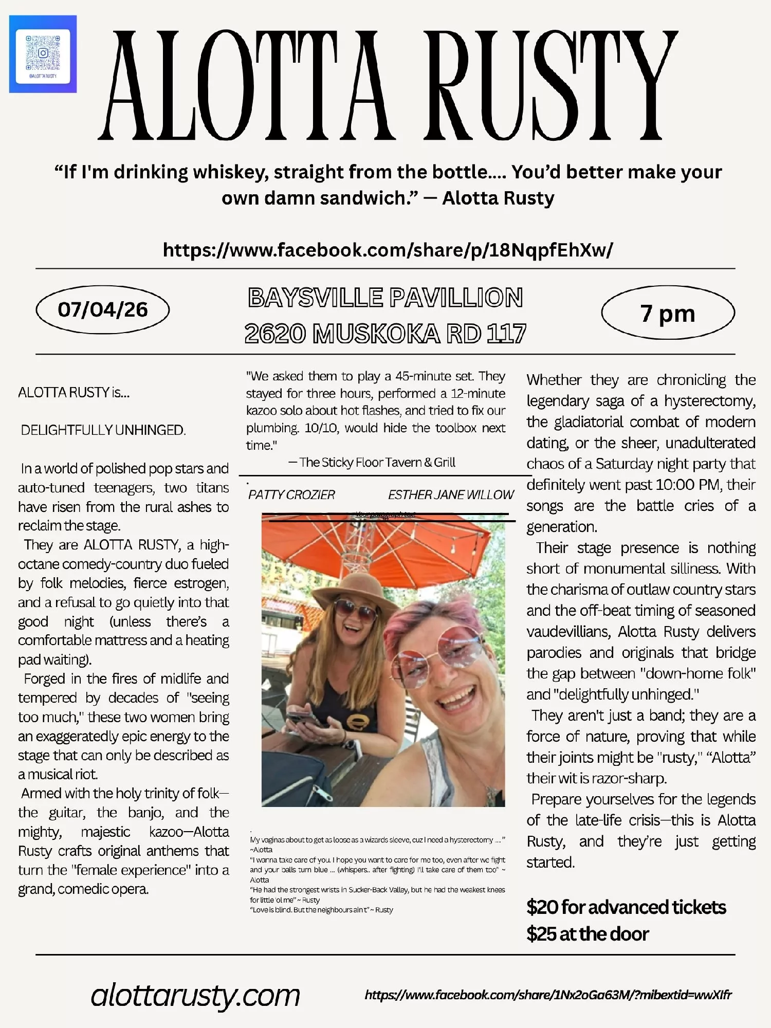 Alotta Rusty’s Doing Baysville image