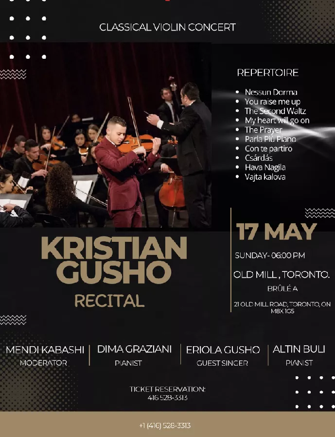 Get Information and buy tickets to Kristian Gusho Recital  on Kristian Gusho
