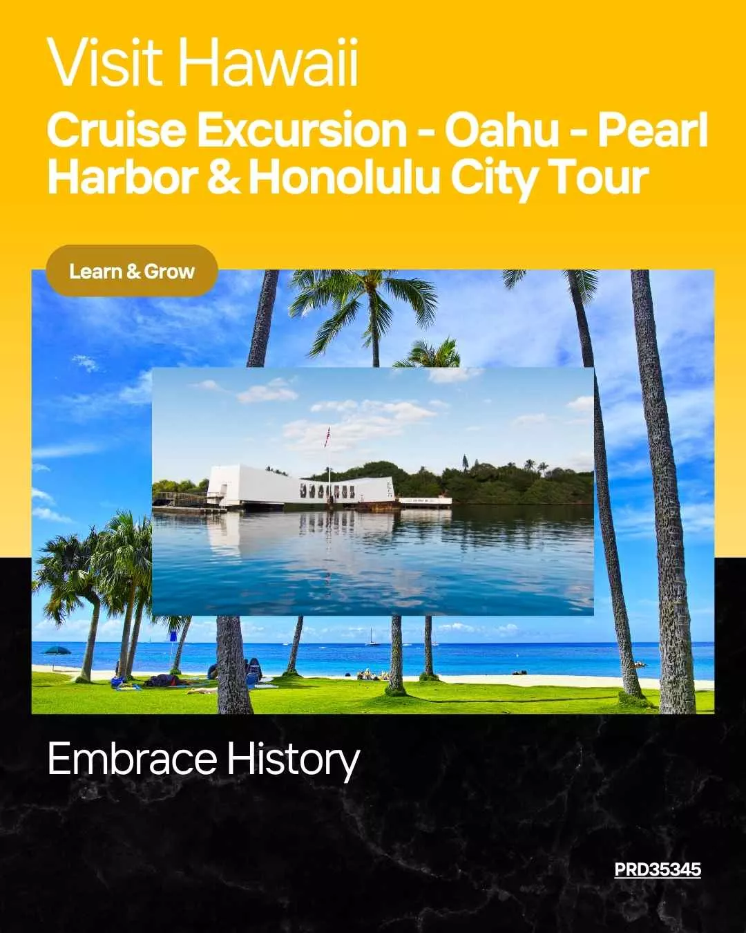 Cruise Excursion - Oahu - Pearl Harbor & Honolulu City Tour image