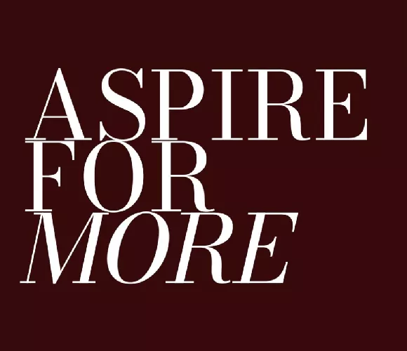 Aspire for more image