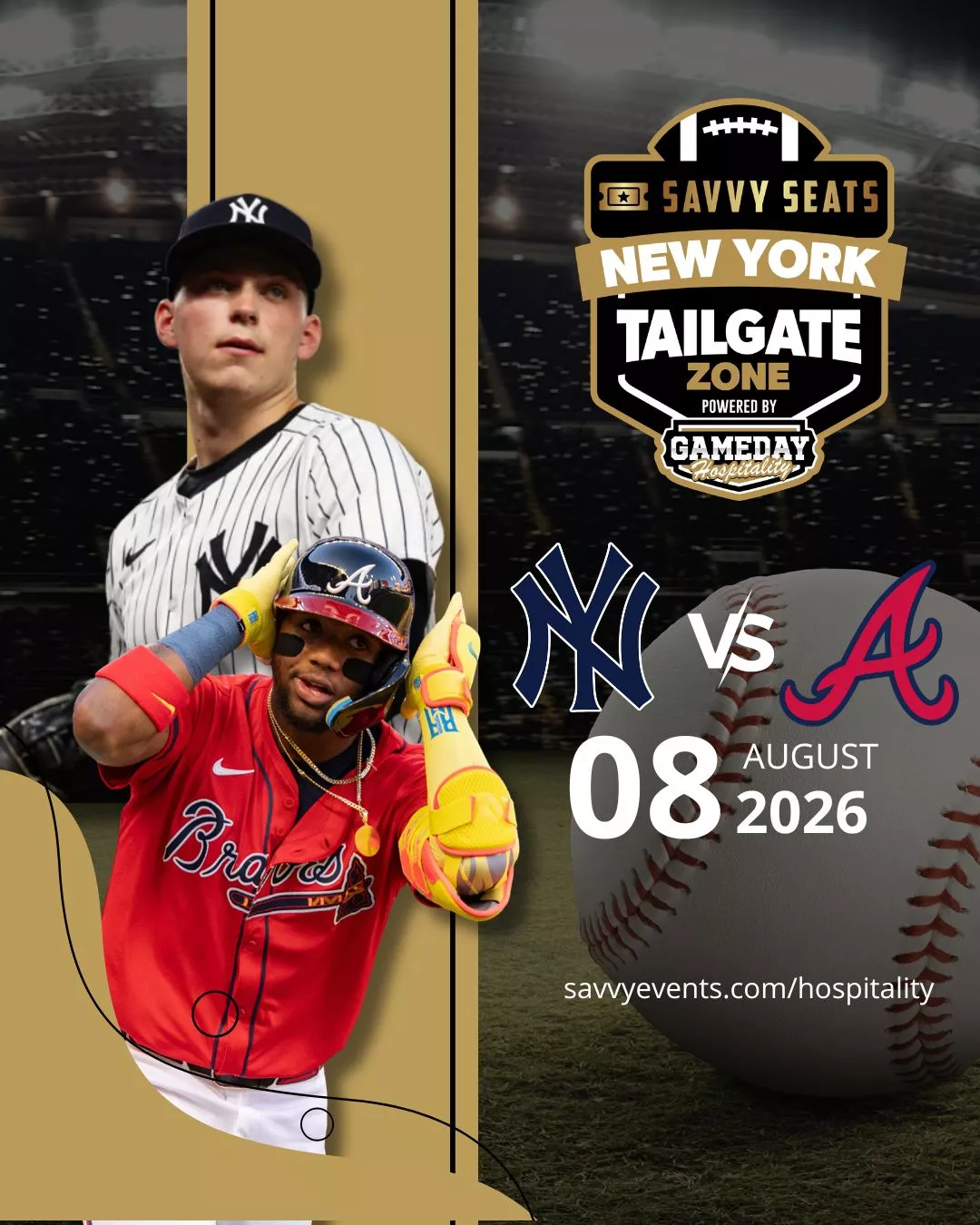 Get information & buy tickets to Yankees vs Braves Savvy Seats Tailgate Zone on Aug 08, 12:30 @Lot Below Major Deegan | Savvy Seats Hospitality | hospitality