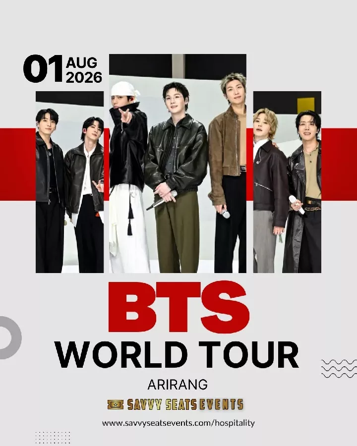 Get Information and buy tickets to BTS World Tour Arirang on Savvy Seats Hospitality