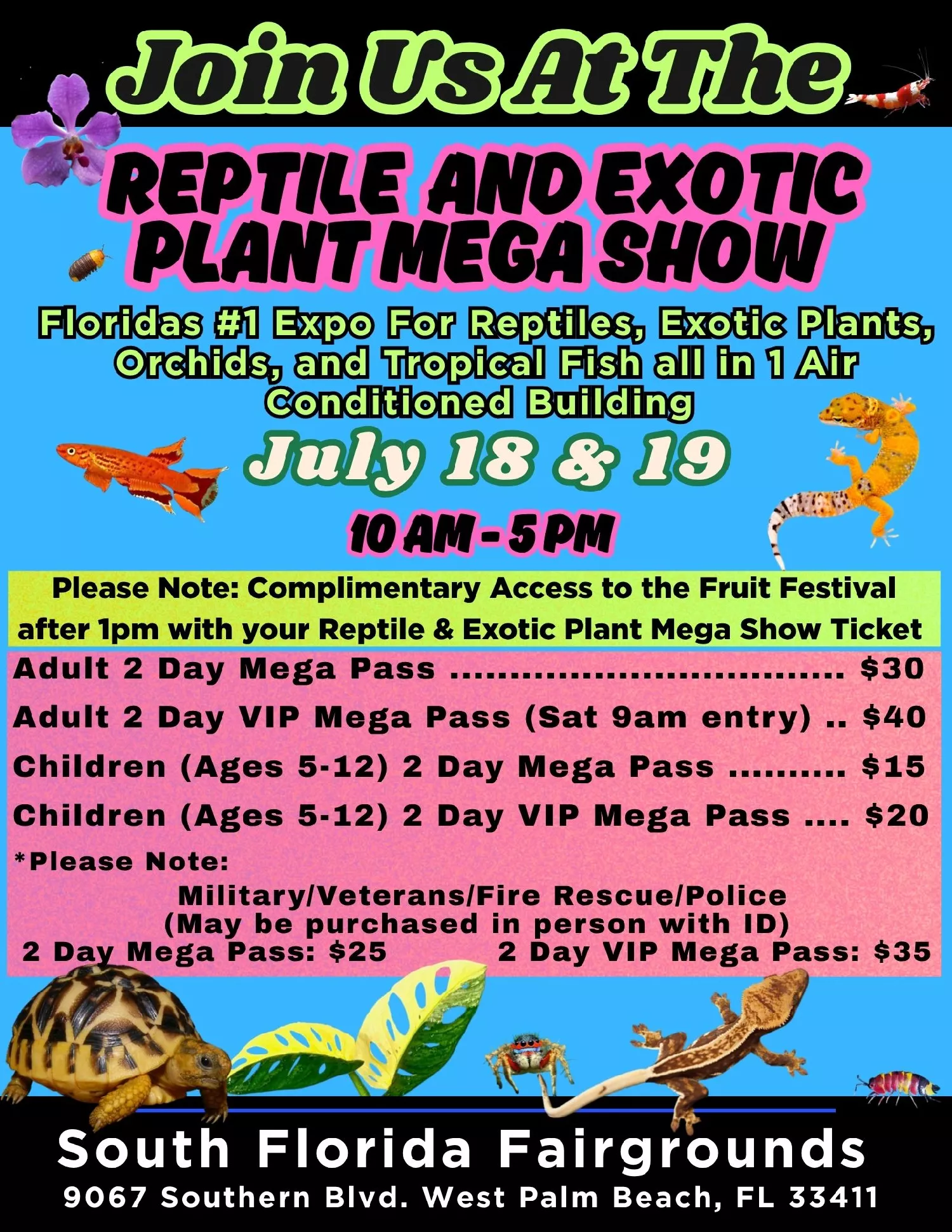 Reptile & Exotic Plant Mega Show 2 DAY MEGA PASS image