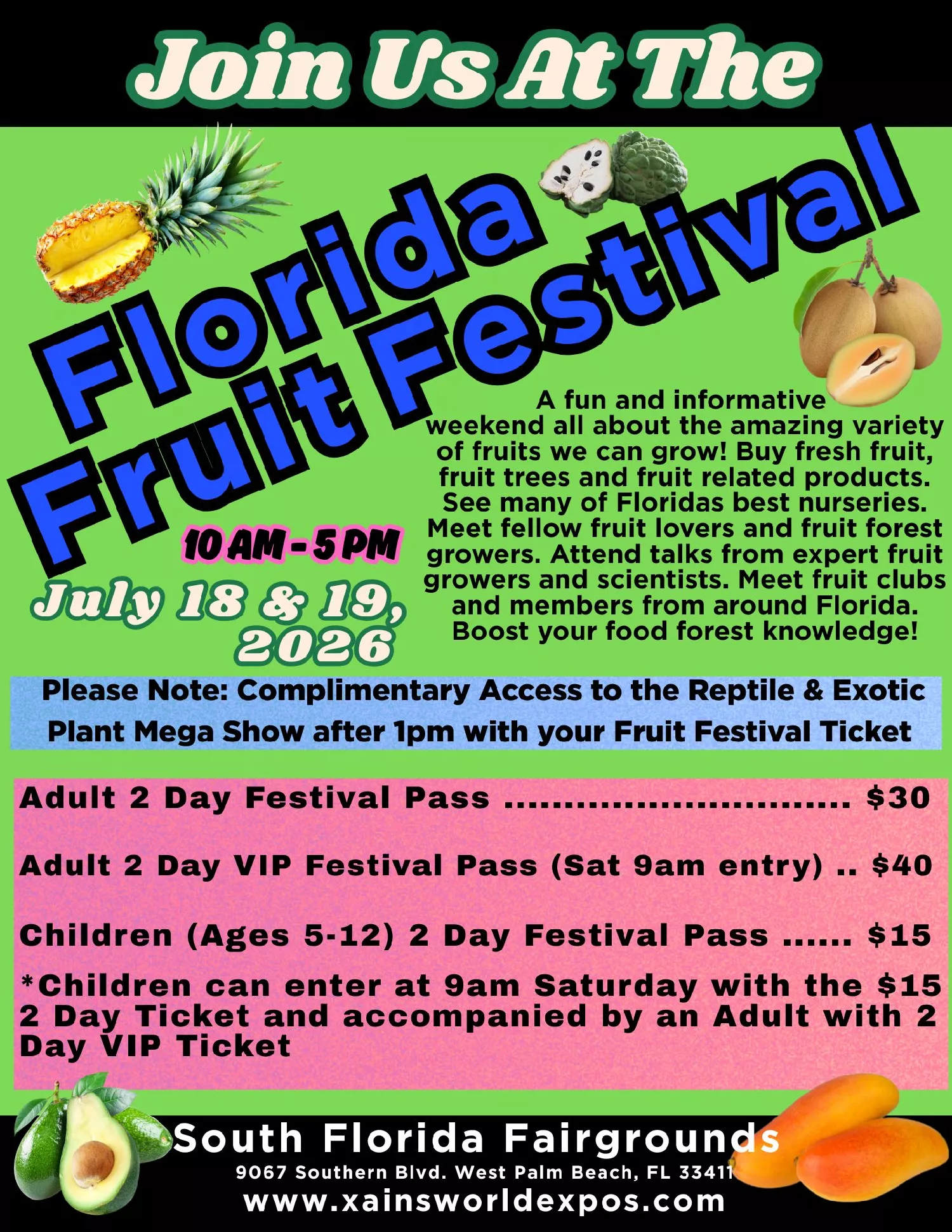 FLORIDA FRUIT FESTIVAL - 2 DAY PASS image