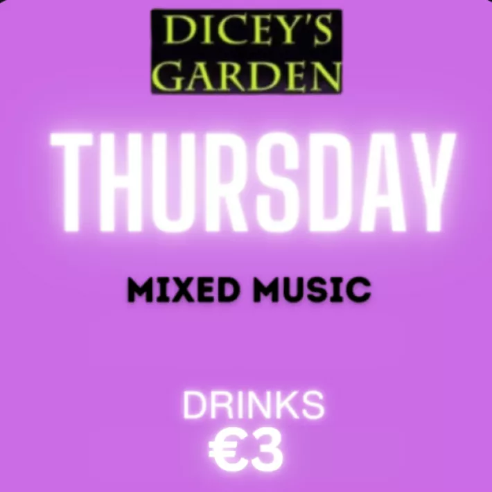 DICEYS GARDEN - Thursday - 07 OF MAY image