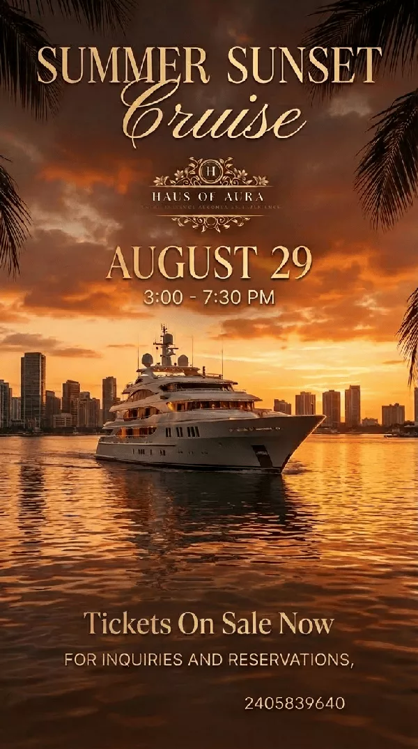 Get Information and buy tickets to Sunset Soiree Cruise End of Summer Boat Party on Haus of Aura