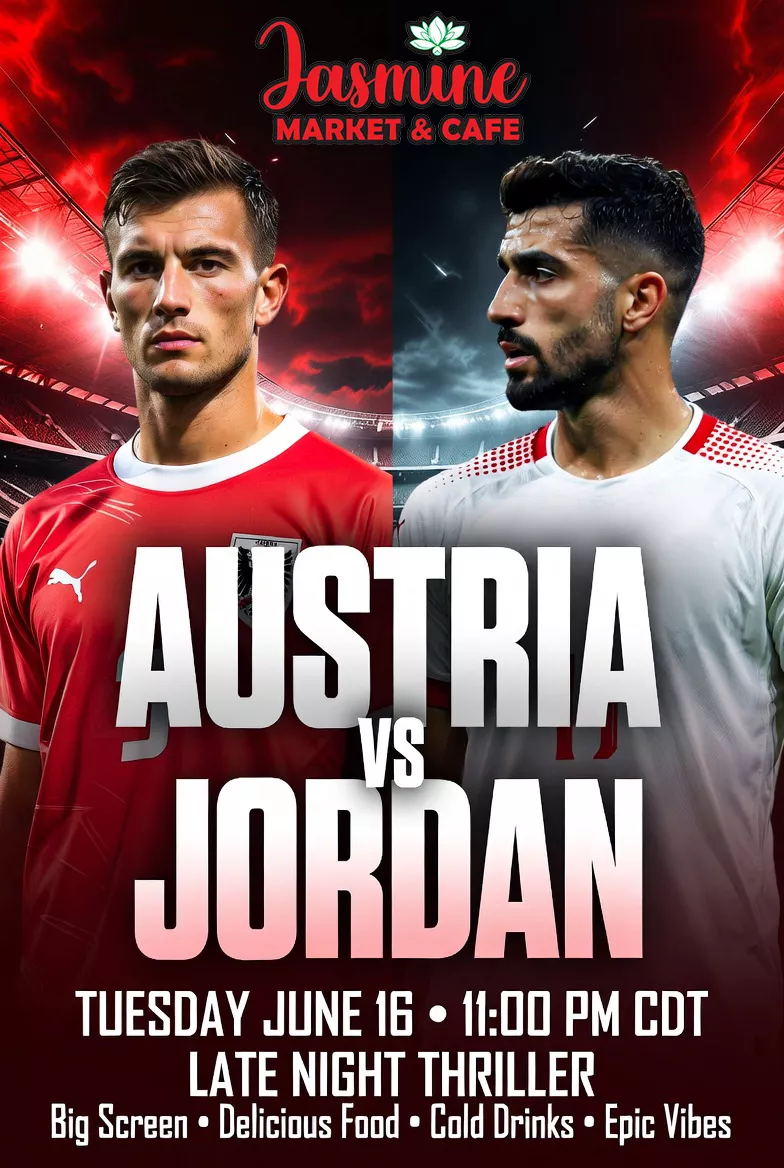 AUSTRIA Vs. JORDAN MATCH WATCH PARTY image