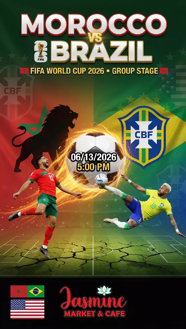 Morocco Vs. Brazil MATCH WATCH PARTY