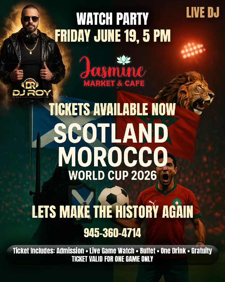 MOROCCO VS SCOTLAND GAME WATCH PARTY