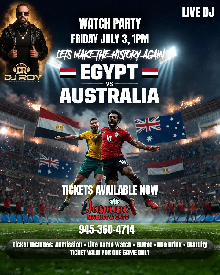 EGYPT VS AUSTRALIA WATCH PARTY