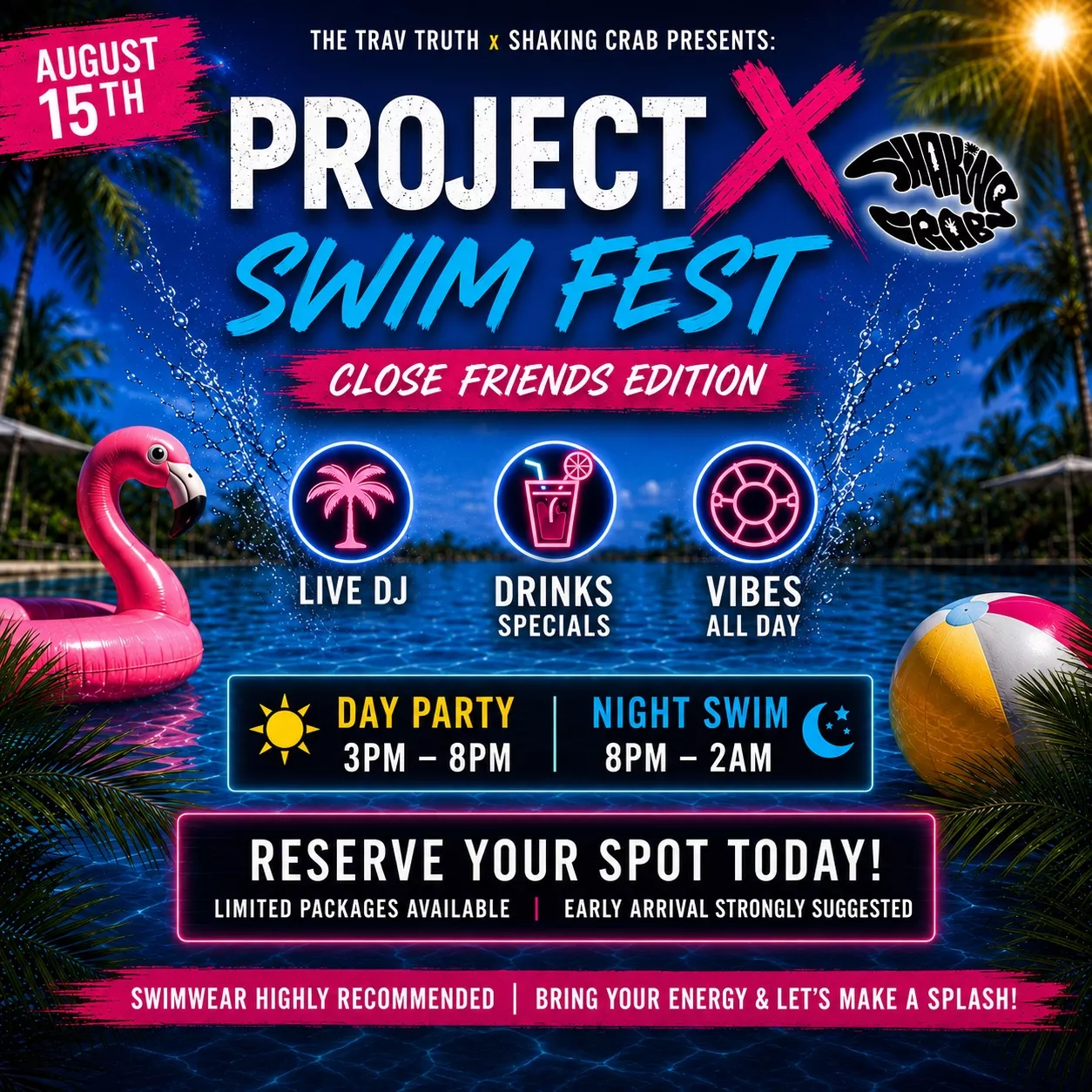 Project X Swim Fest: Close Friends Edition image