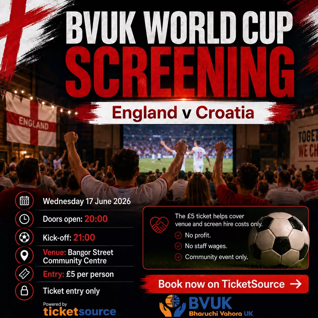 BVUK World Cup Screening, England v Croatia image