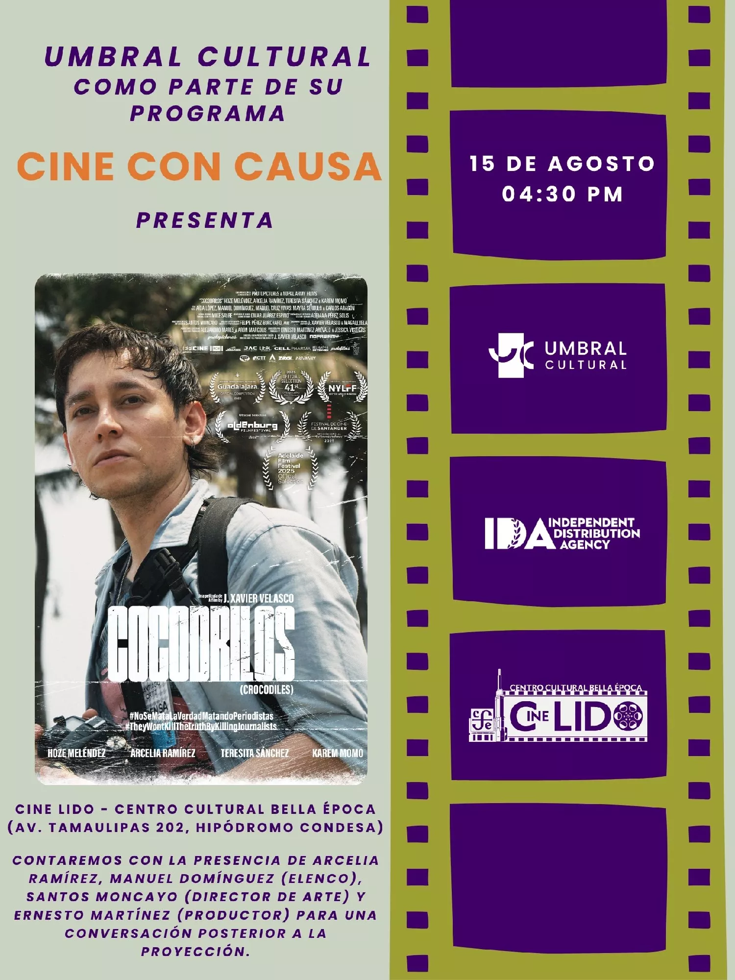 Cine Con Causa - Cocodrilos image