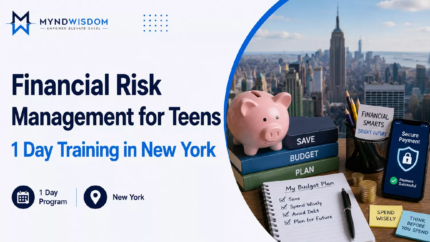Financial Risk Management for Teens 1 Day Training in New York image