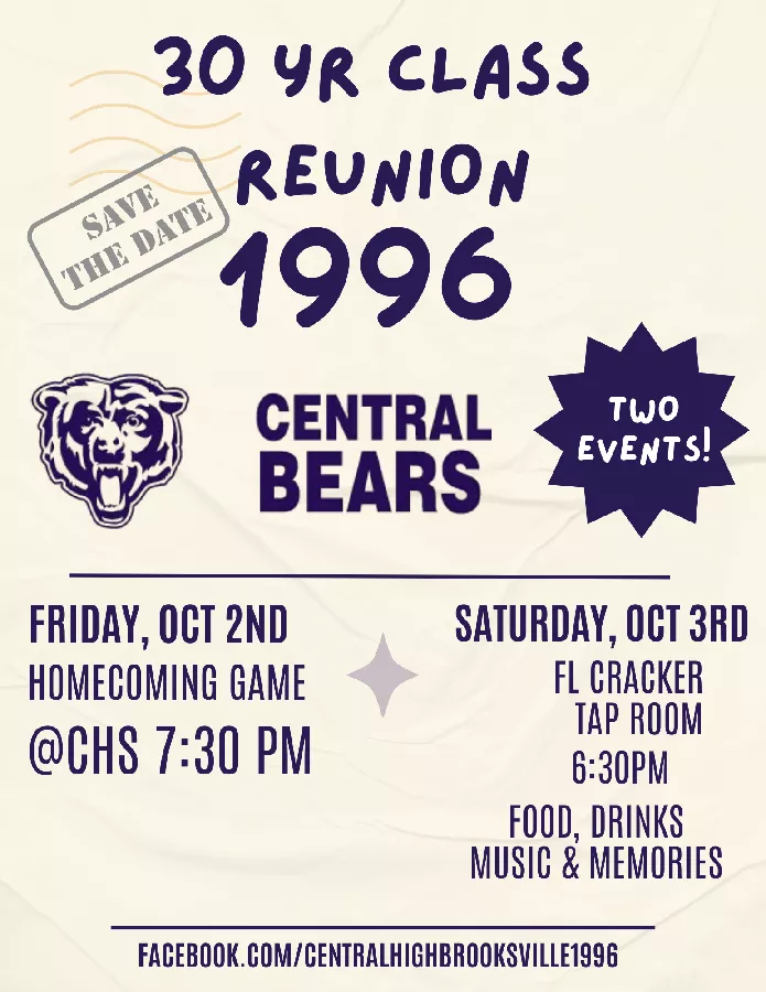 CHS-Brooksville- Class of 96- 30th Reunion!