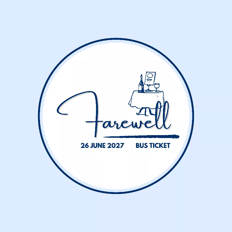 TIKET BUS FAREWELL DINNER