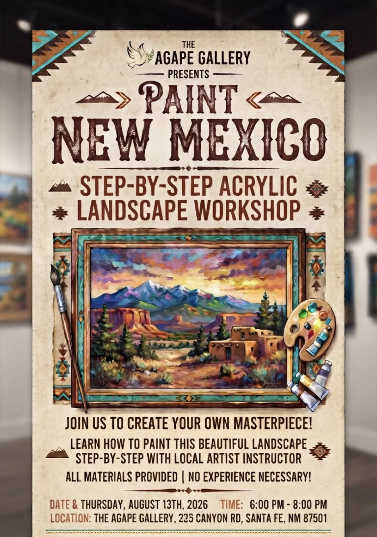 Get information & buy tickets toPainting Workshop With Artist Alexandra Elliott on Aug 13, 18:00 @Agape Gallery | Agape Gallery