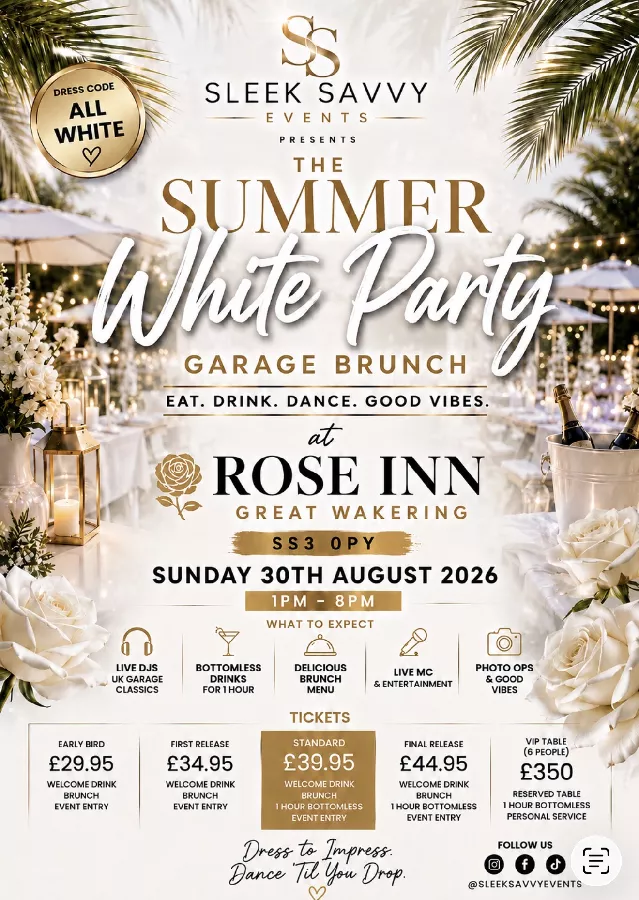 Sleek Savvy Summer White Party