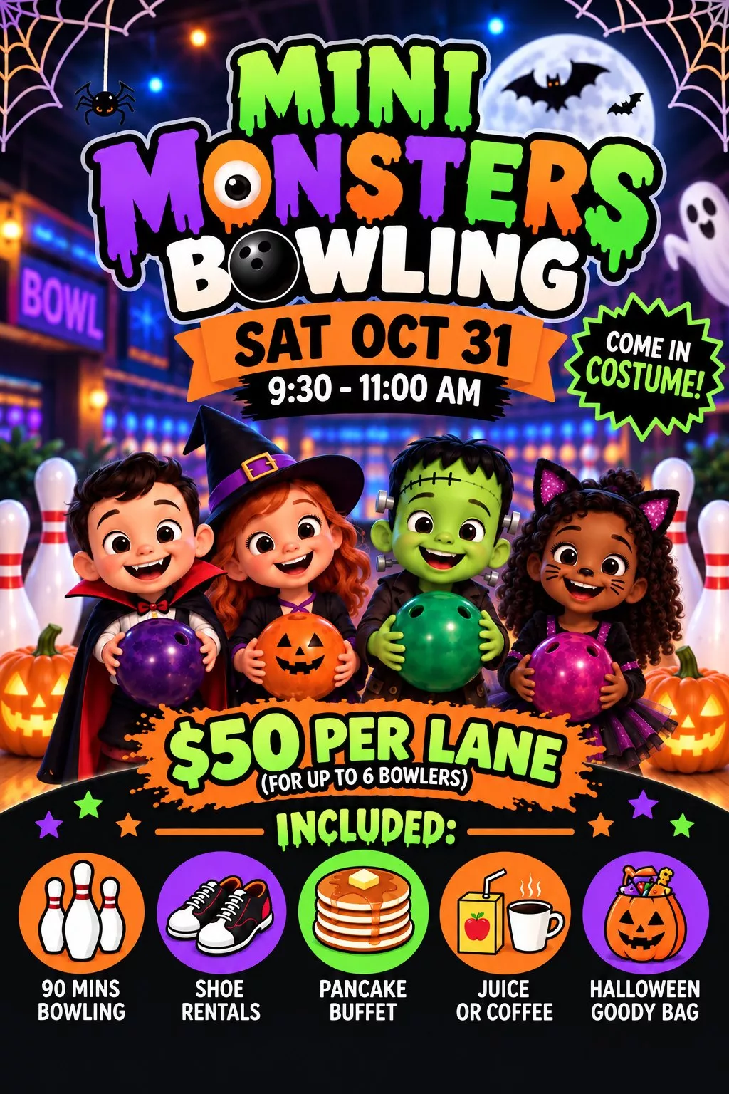 Mini Monsters Bowling